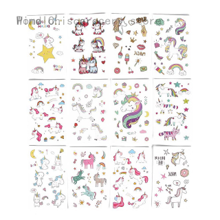 Hình xăm tạm thời chống thấm nước in họa tiết hoạt hình xinh xắn cho trẻ em