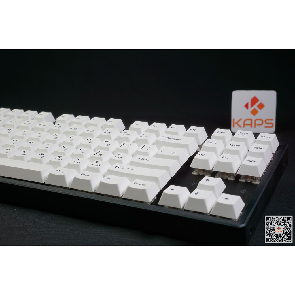 Keycap Minimalism Japan Snow - Layout Mac - CHERRY - PBT - Dyesub - 143 nút cho bàn phím cơ (Filco, Leopold, IKBC, Edra)