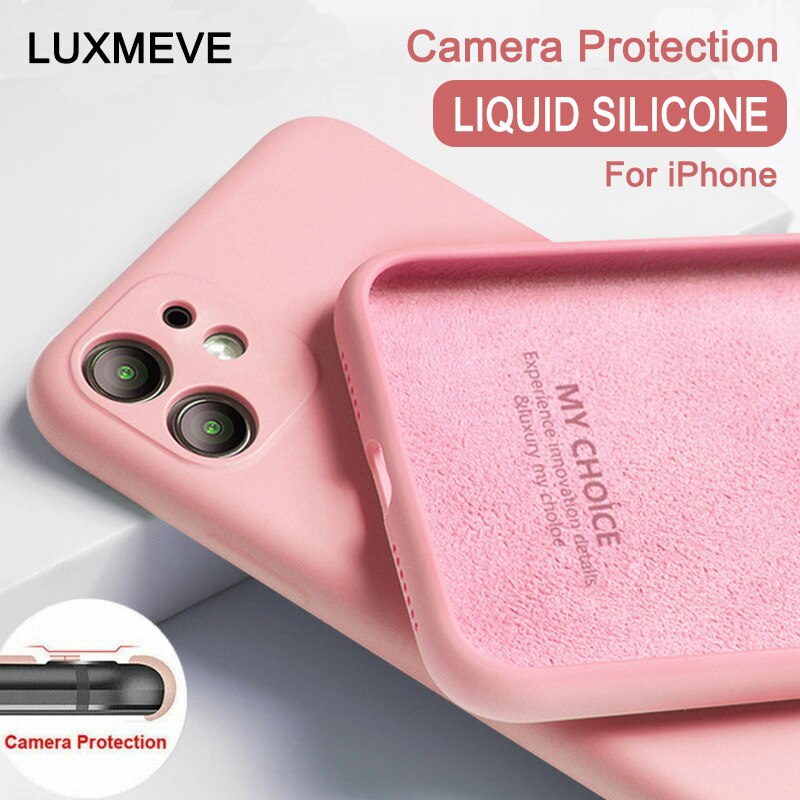 Ốp Lưng Silicone Mềm Bảo Vệ Cho Iphone 12 Pro Max 12 Mini