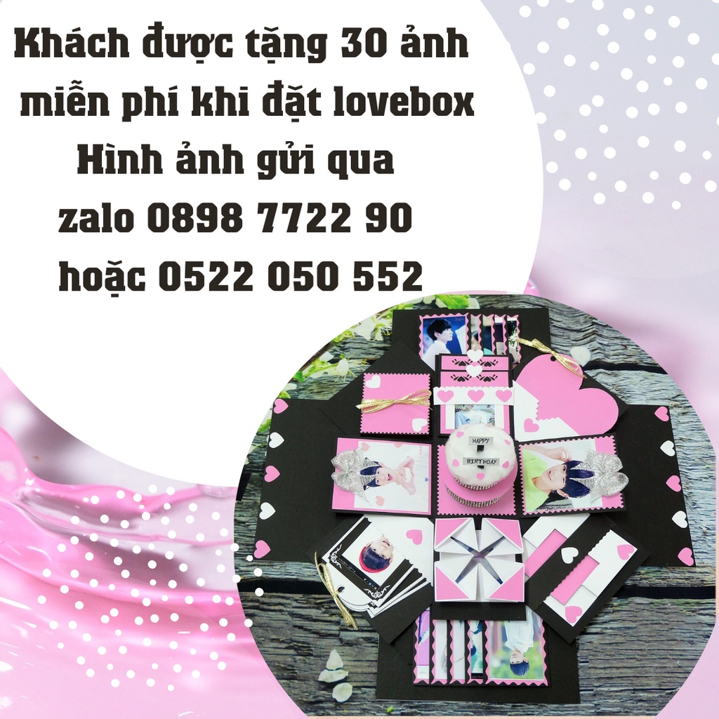 [ FREE SHIP] Hộp quà lovebox B18