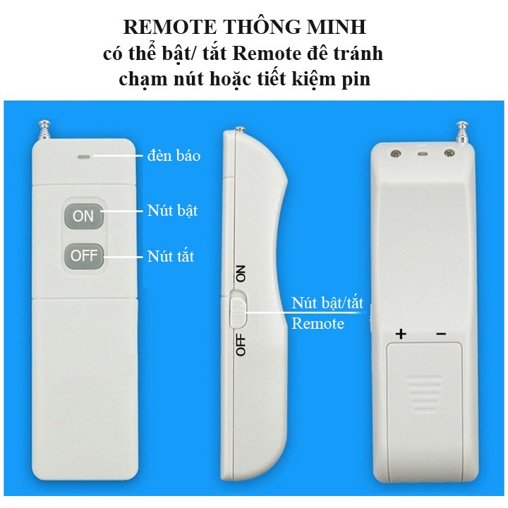 Công tắc điều khiển từ xa khoảng cách 1(KM) 100:1000m/3000W/220V - Esmarthome