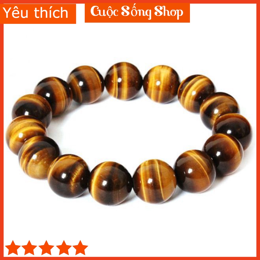Vòng Tay Đá Mắt Hổ Vàng Cao Cấp Hạng A MH03