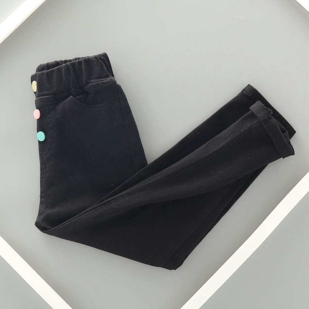 Quần Cotton Trơn Phong Cách Mới Năm 2022 Hợp Thời Trang Dễ Phối Đồ Cho Bé Gái