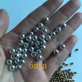 Hạt cườm nhựa phủ màu 4-8mm