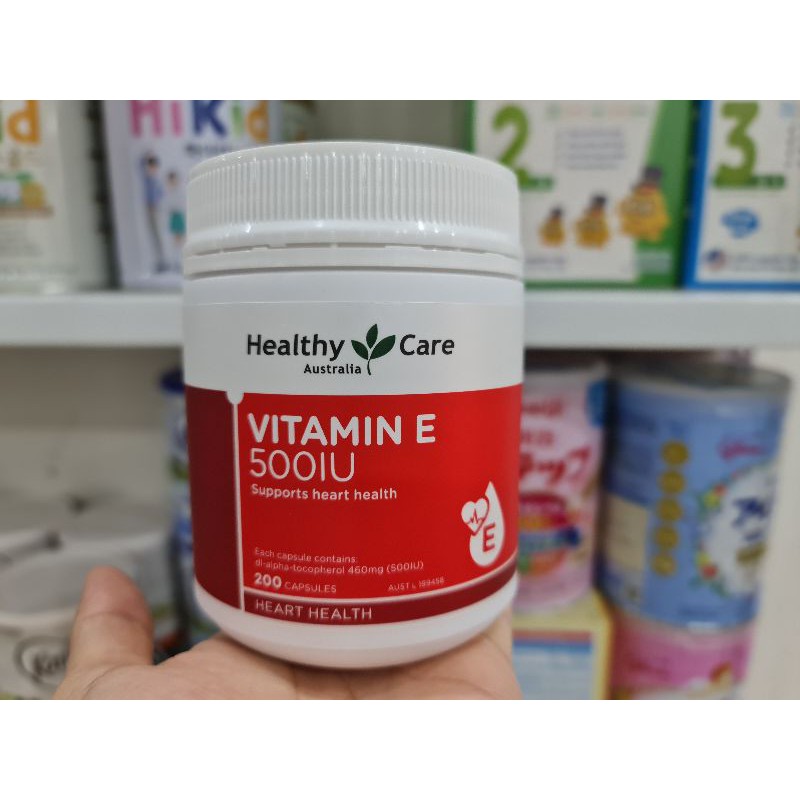 Viên uống Vitamin E Healthy Care 500IU hộp 200 Viên của Úc | BigBuy360 - bigbuy360.vn