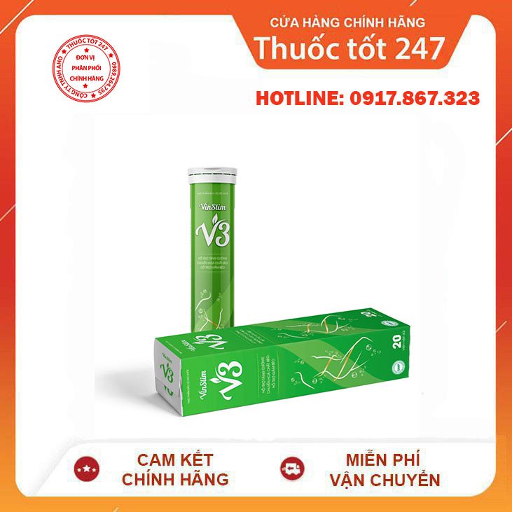 ✅ VIÊN SỦI VIN SLIM V3 GIẢI PHÁP KIỂM SOÁT CÂN NẶNG AN TOÀN - HIỆU QUẢ