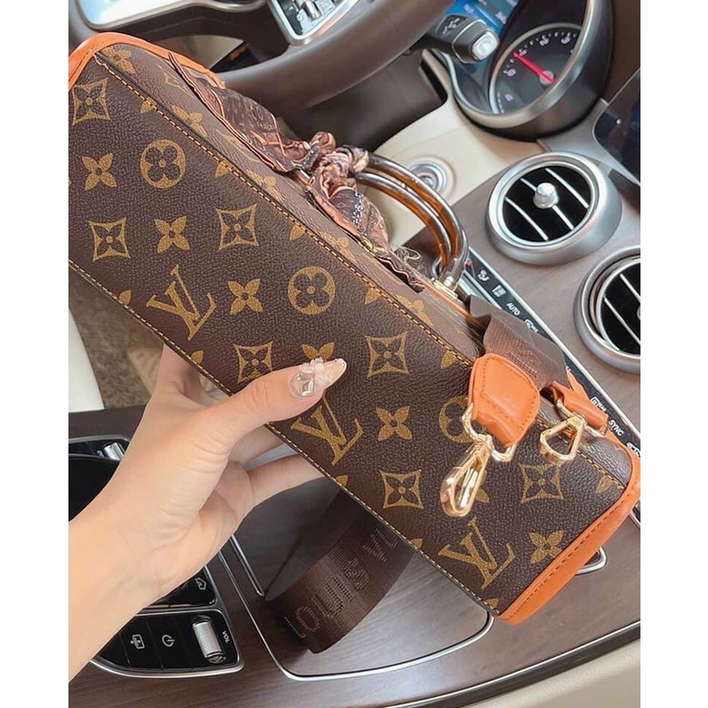 Túi xách đeo chéo nữ LV- 001, kèm khăn siêu xinh, kiểu dáng công sở, đi làm, đi chơi 5.0