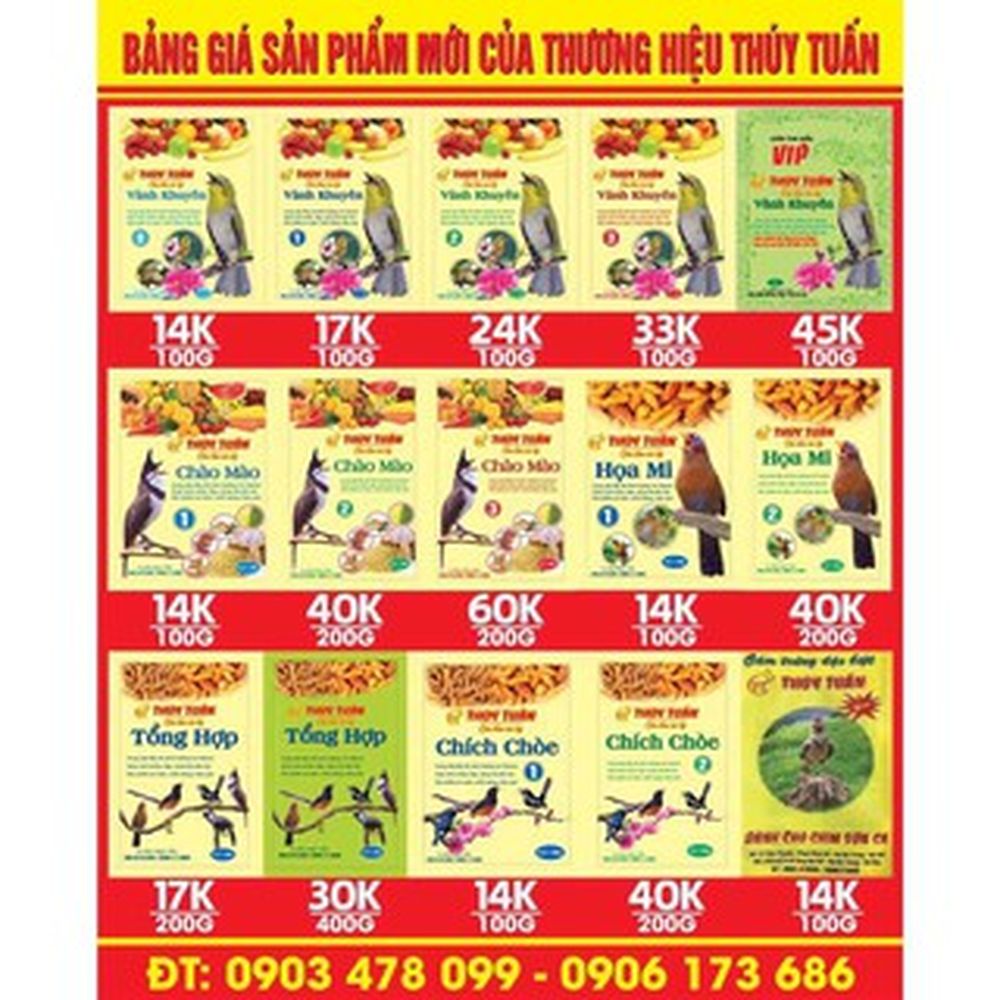 Cám chim vành khuyên Thúy Tuấn số 2 cao cấp 200g phân phối chính hãng bởi TD PET