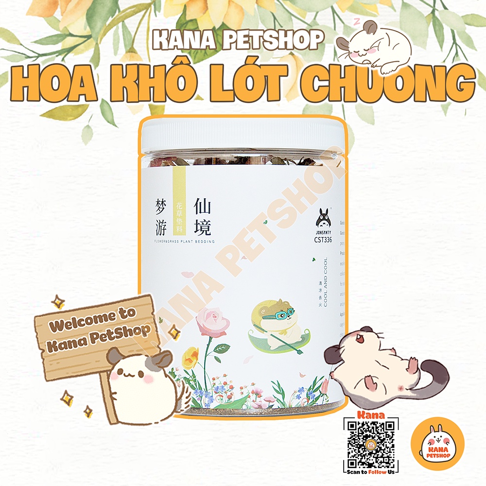 Hoa Khô Lót Chuồng Jonsanty Hamster FREESHIP Thức Ăn Cho Hamster Giải Nhiệt Giảm Stress Jonsanty Cho Hamster ....