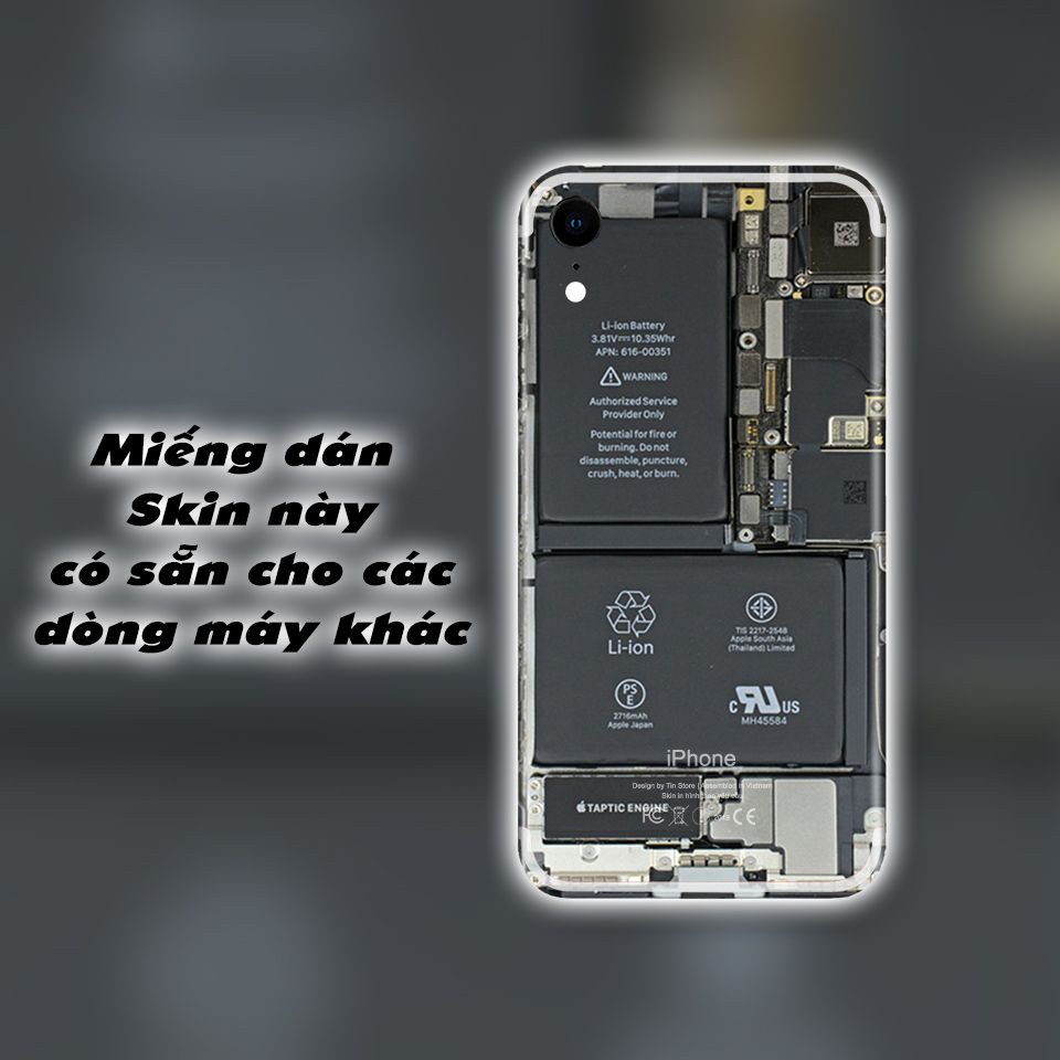 Miếng dán skin hình Phôi máy (Mã: atk134) cho iPhone 5/6/6Plus/7/7Plus/X/XS max/11/11 Pro/11Pro max 