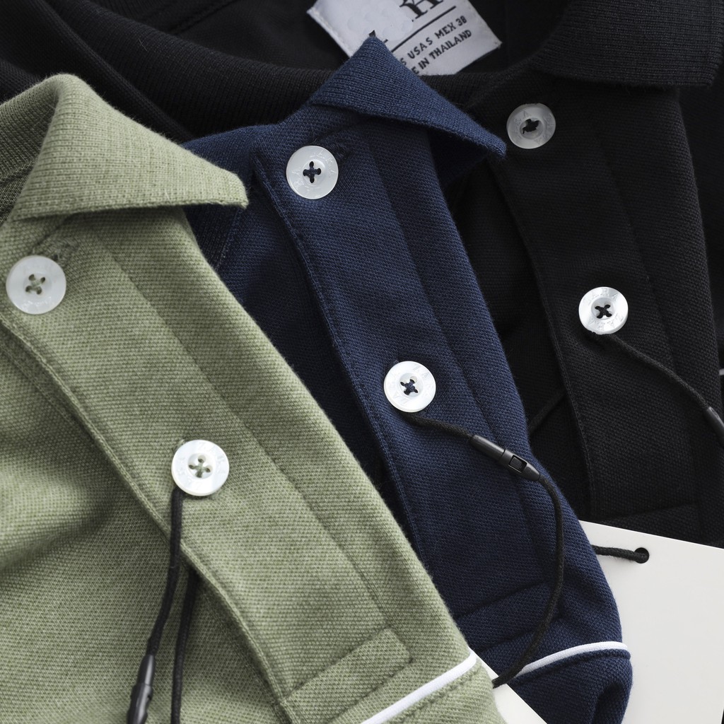 Áo Polo nam viền chỉ ngực cao cấp chất cotton , áo thun nam có cổ nhiều màu , phông cổ bẻ ngắn tay công sở Jan Store