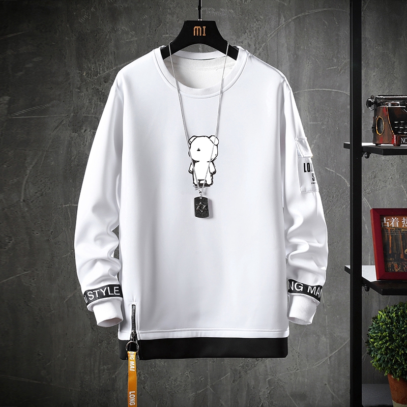 Áo hoodie nam phong cách mạng đen | BigBuy360 - bigbuy360.vn