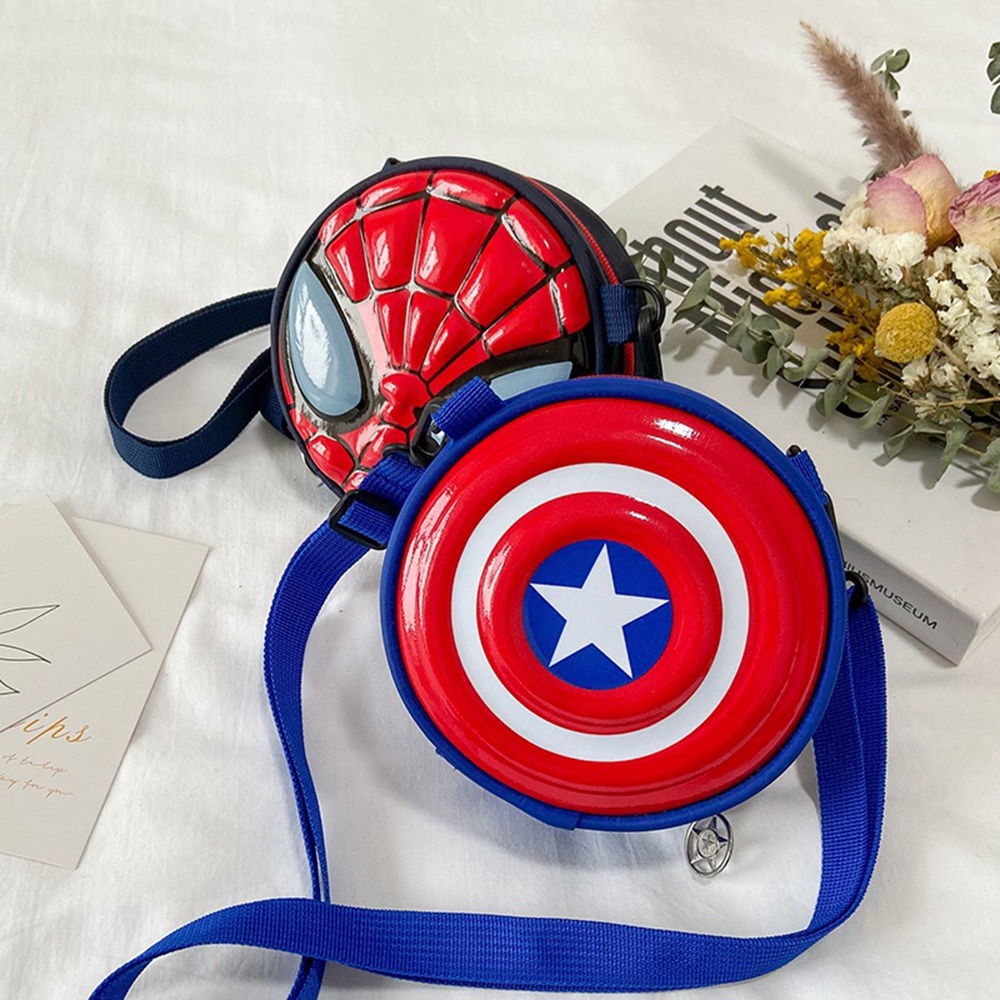 Túi Đeo Chéo Hình Marvel Spiderman Paw Patrol Hello Kitty Captain America Spiderman Dễ Thương Cho Bé Gái