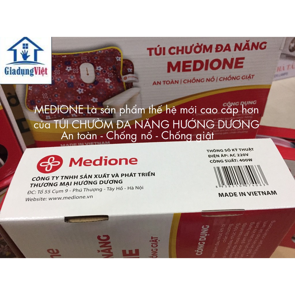 TÚI CHƯỜM NÓNG LẠNH HƯỚNG DƯƠNG MEDIONE - Bảo hành chính hãng 6 Tháng