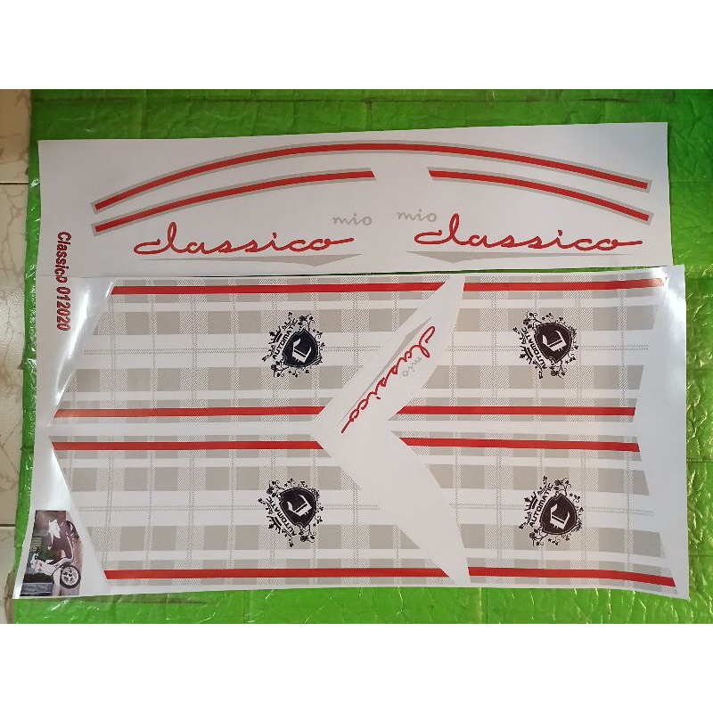 Bộ tem mio Classico màu trắng bạc