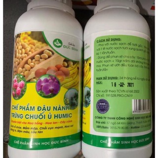Chế phẩm sinh học đậu nành trứng chuối ủ Humic chuyên hoa cây cảnh (Sinh học Đức Bình)
