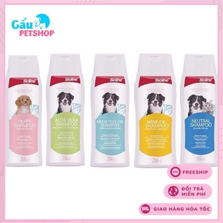 Sữa tắm dưỡng da lông Bioline cho chó mèo 250ml