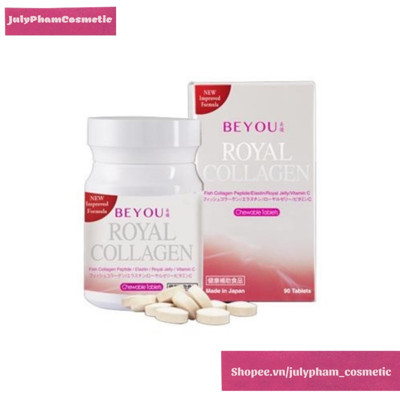 Beyou royal collagen/cải thiện nếp nhăn-nám sạm-mụn ( 90 viên )