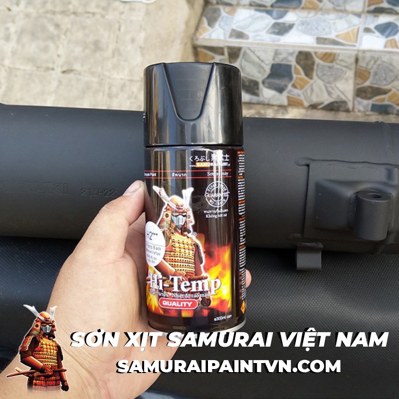 Sơn pô chịu nhiệt Samurai - Sơn samurai chịu nhiệt H2 - 300ML