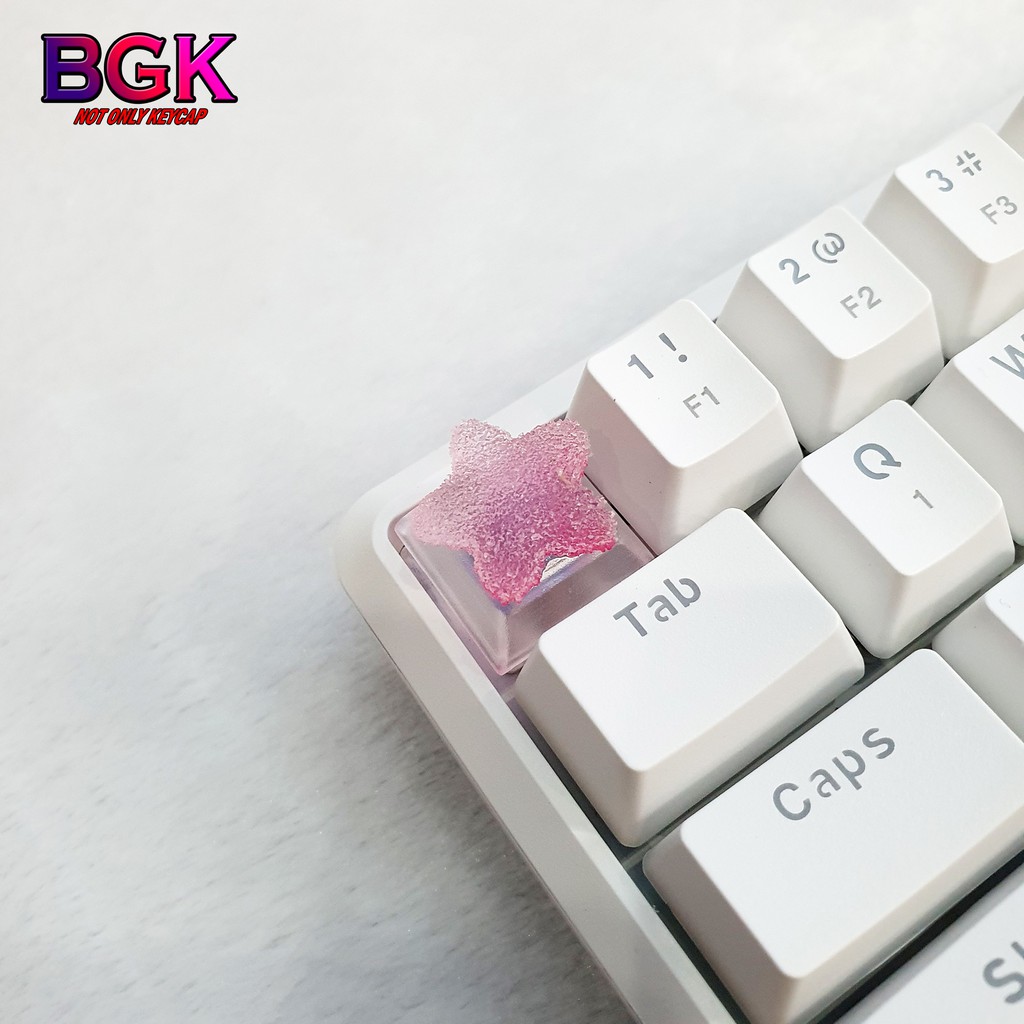 Keycap Lẻ hình kẹo dẻo hình ngôi sao và dễ thương Star Candy ( keycap resin độc lạ )( Keycap Artisan )