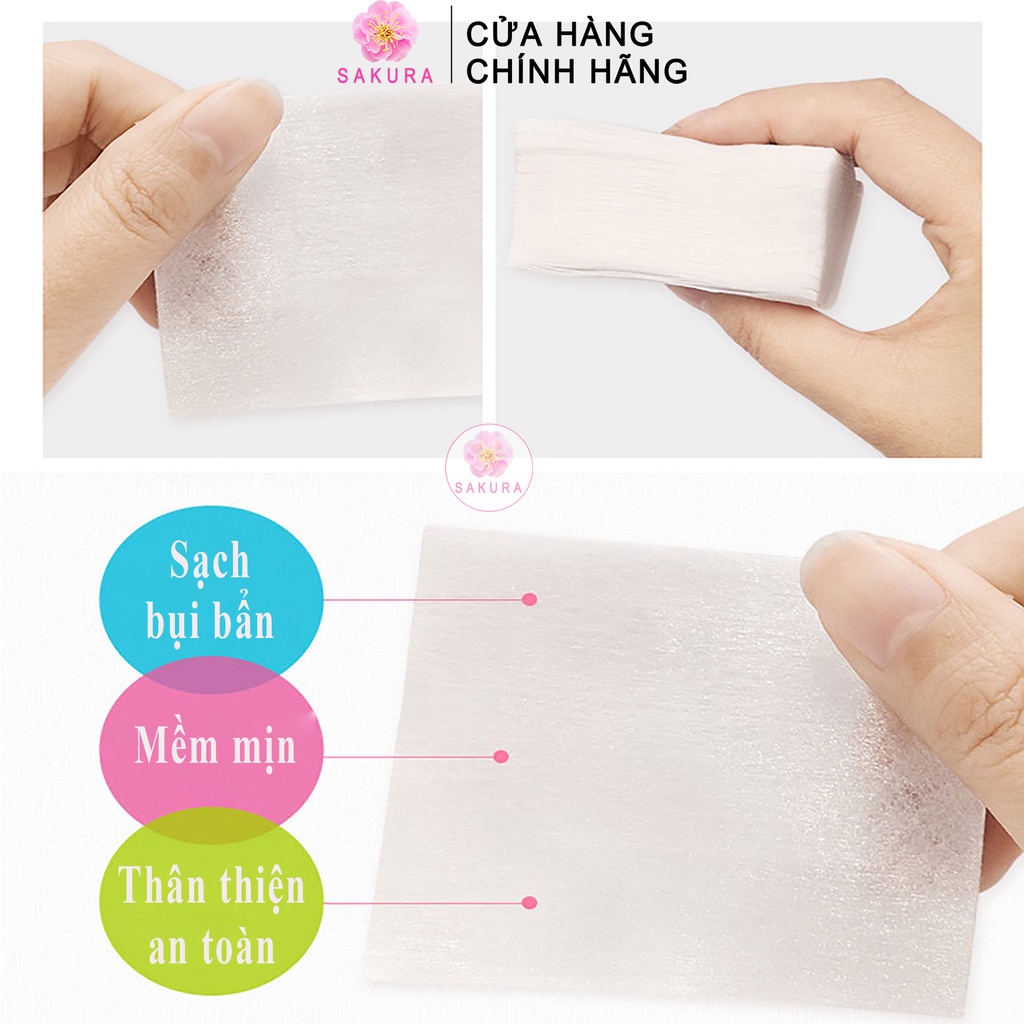 Bông tẩy trang 200 miếng COTTON BIOAQUA mềm mịn giá rẻ chất lượng nội địa trung SAKURA