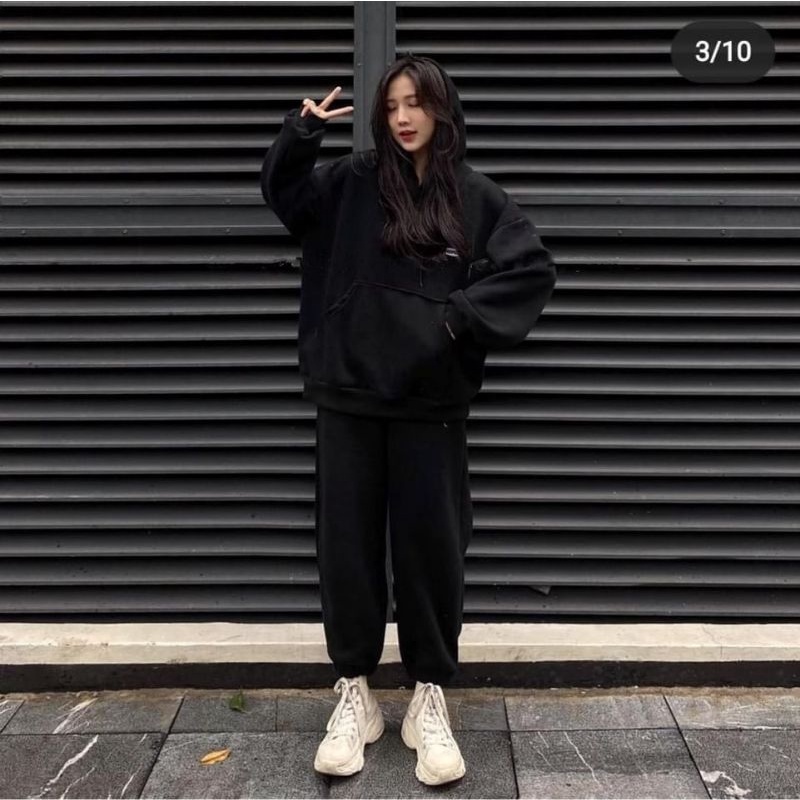 Bộ nỉ mũ cottong logo Spun HARIQUEEN