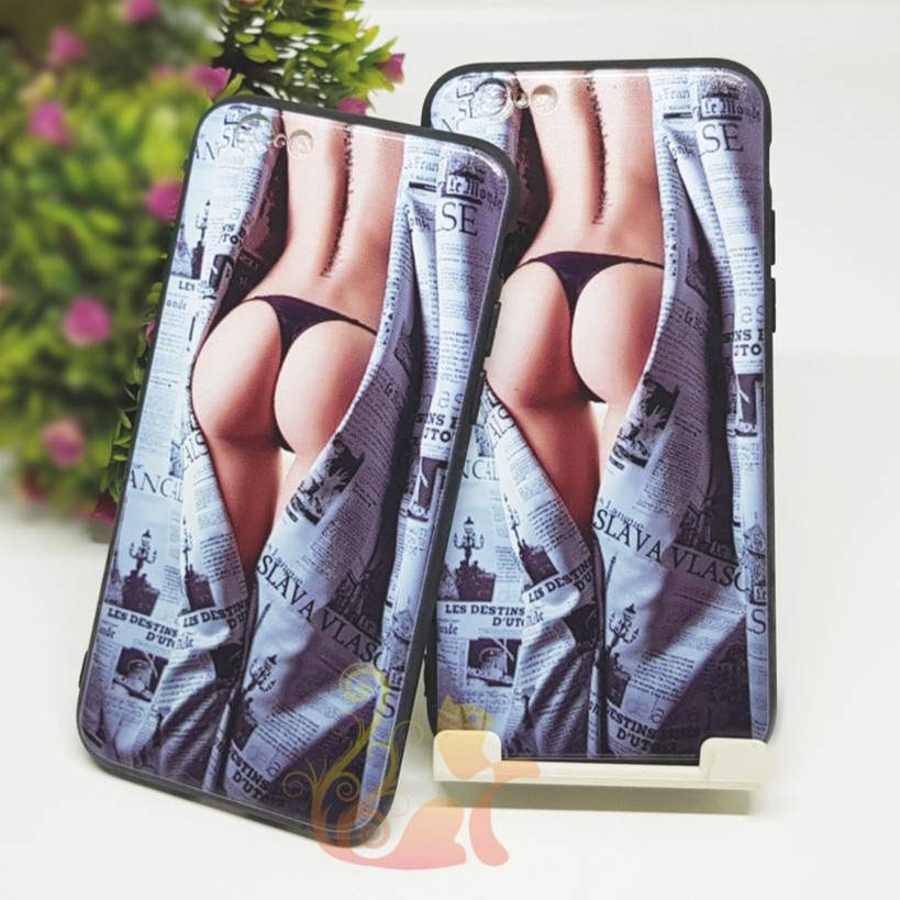 Ốp lưng 4D vân nổi - Cái "Mông" - 5/5s/6/6s/6+/6s+/7/8/7+/8+