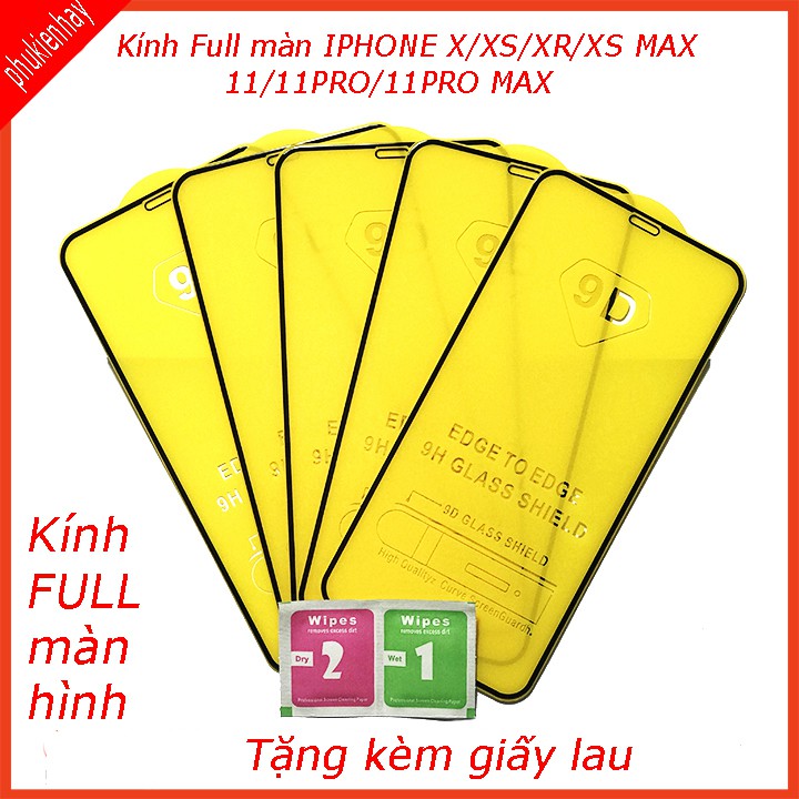 Cường Lực IPHONE X, XS, XS MAX, XR, IPHONE 11, IPHONE 11 PRO, IPHONE 11 PRO MAX FULL Màn Hình uducase66