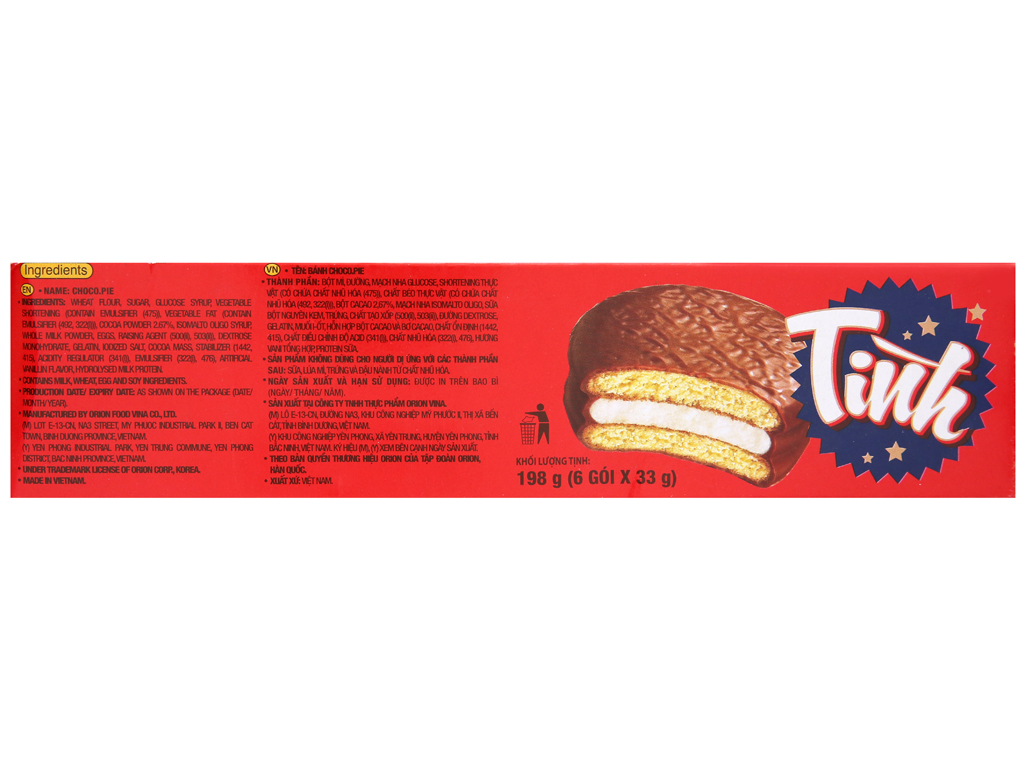 Bánh Choco-pie Tình hộp 198g (6 cái)