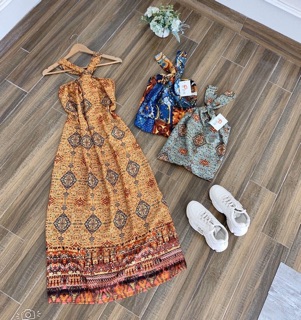 Váy maxi thổ cẩm