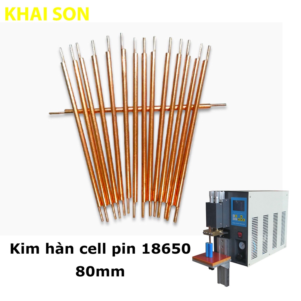 Kim hàn cell pin 2 đầu chuyên nghiệp cho máy hàn pin 18650 1.5*80mm hàng chất lượng