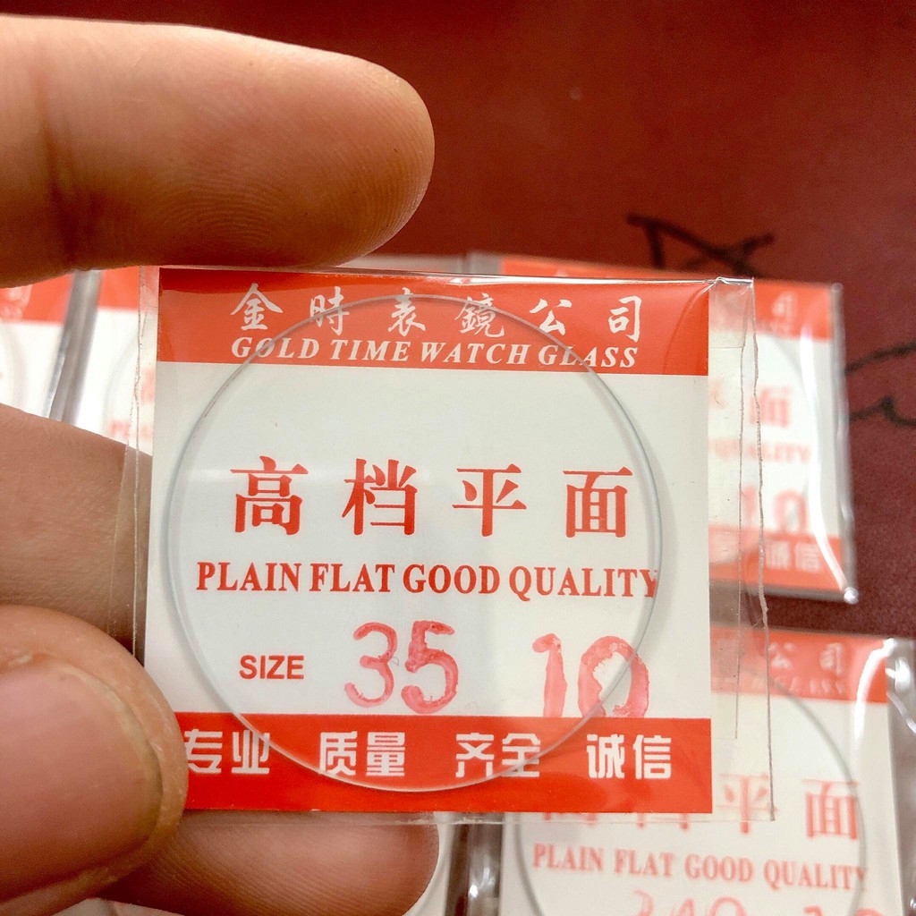 Mặt Kính Thường Dày 1mm Thay Cho Các Loại Đồng Hồ Đeo Tay Size Lớn
