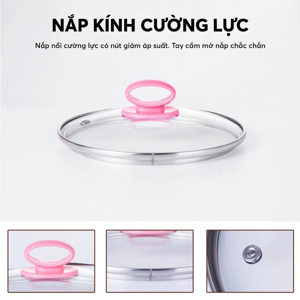 Nồi lẩu mini điện đa năng G01 dung tích 1.8L - Chống dính - Hàng chính hãng phiên bản mới 2022 bảo hành 2 năm