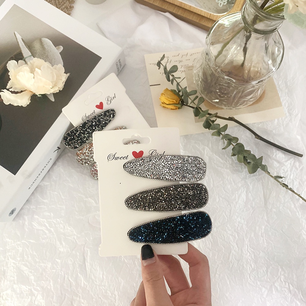 (0481) Cặp Tóc Mái Nhũ Đá Ánh Hàn Quốc Xu Hướng