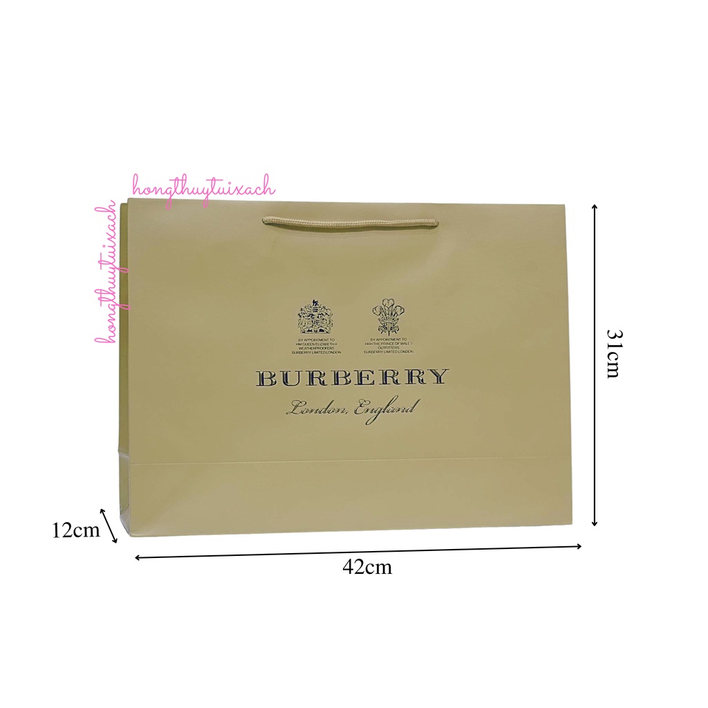 Combo 5 Túi Giấy Các Hãng Burberry Size 42