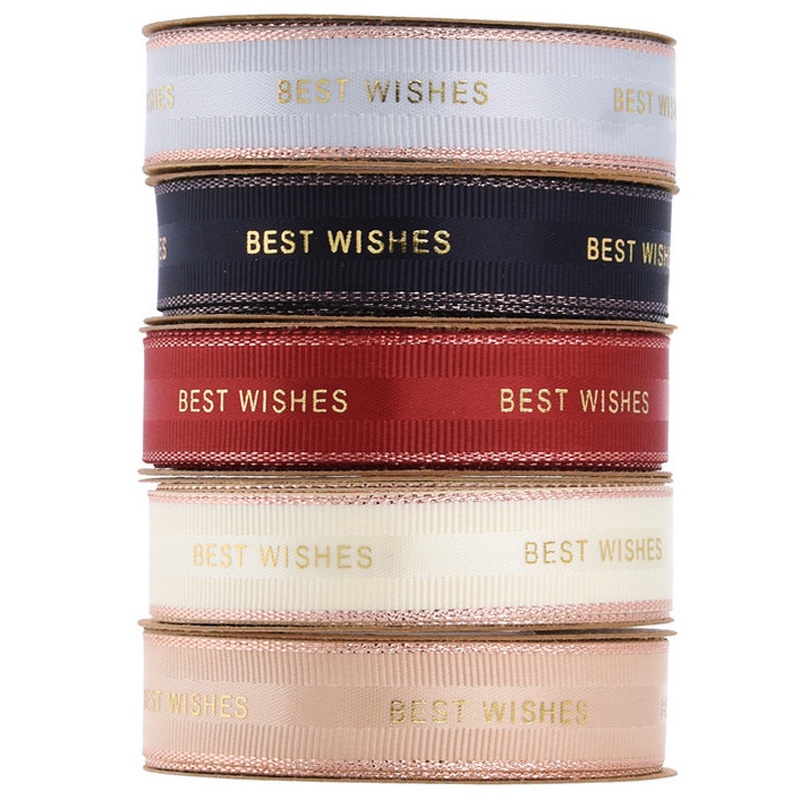 Cuộn dây ruy băng gói quà thủ công tiện lợi dài 10 thước rộng 15mm