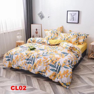 Bộ chăn ga gối 4 món Loại 1 hàng Đẹp CL02 Cotton poly nhập khẩu