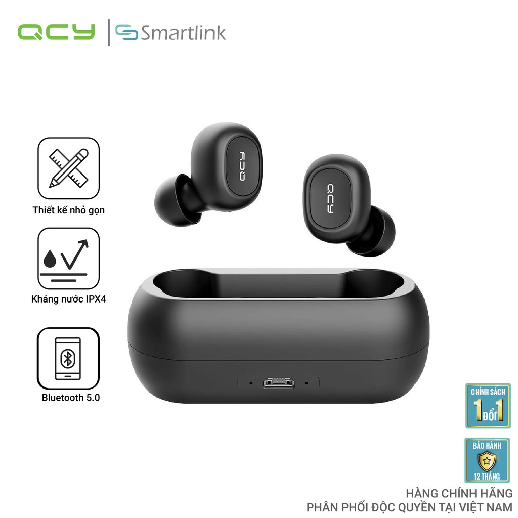 Tai Nghe Không Dây Kết Nối Bluetooth QCY T1C - Hàng Chính Hãng - Bảo Hành 12 tháng