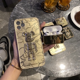 Ốp lưng iphone hoạ tiết bbrick mặt quỷ phủ bạc