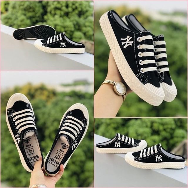 [Fullbox &amp;Bill] Giày Đạp Gót ML B, giày hot trend, giày thể thao nữ NY, Đế cao 3cm (zép 1-1)