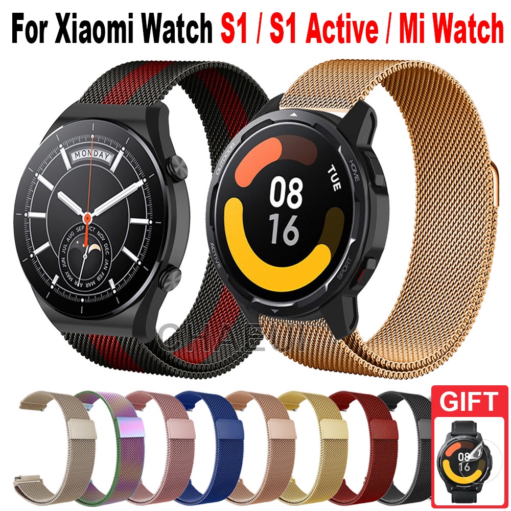 Dây Đeo Kim Loại Milanese Cho Xiaomi Watch S1 Active / S1 / Mi Watch Color 2