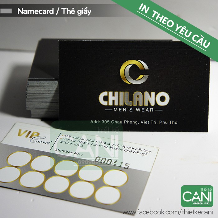 Combo 500 Thẻ tích điểm và 1.000 Tem logo dán In theo yêu cầu Namecard card Thẻ tích điểm Phiếu giảm giá Phiếu tích điểm