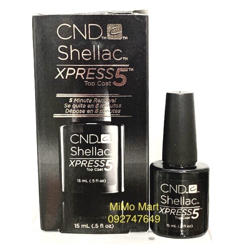 Top Coat CND Xpress5 (15ml)/ Sơn màu CND Mỹ 🇺🇸