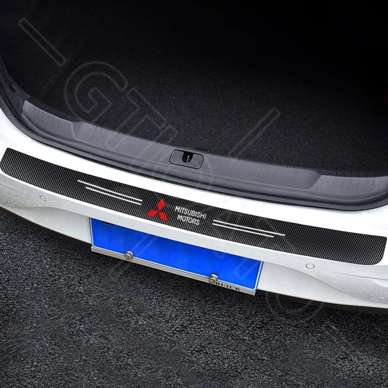 GTIOATO 1 Chiếc Sợi Carbon Dán Xe Dán Cốp Xe Hơi DáN ChốNg XưỚC Ô Tô Bảo Vệ Cốp Sau Xe Hơi Phụ KiệN Ô Tô Cho Mitsubishi Xpander Attrage Outlander Mirage Triton Pajero Xpander Cross