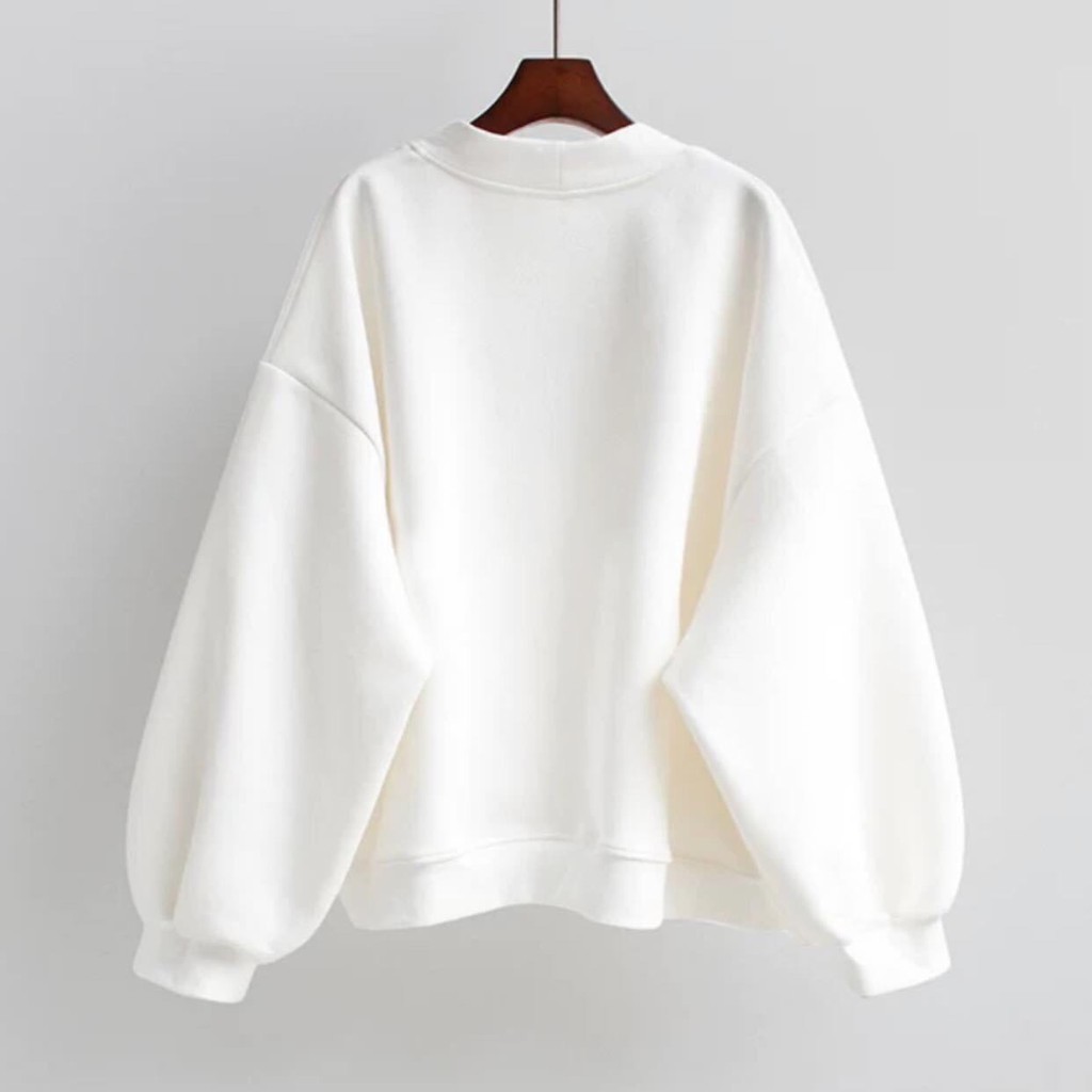 Áo Cardigan Có Khuy Cài Bo Tay STRAND 2 Màu Đen Trắng Dáng Rộng | BigBuy360 - bigbuy360.vn