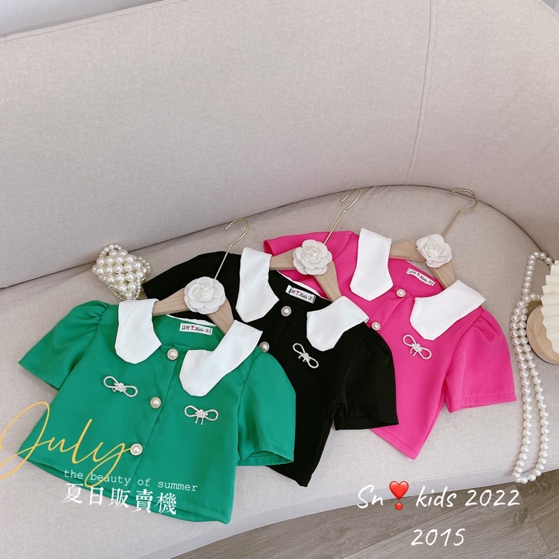 (12-18kg) Set Dạ Mềm Tiểu Thư, Cúc Ngọc Tag Đá Sanh Chảnh Cho Bé Gái, Sét Áo Váy Bé Gái Size Đại