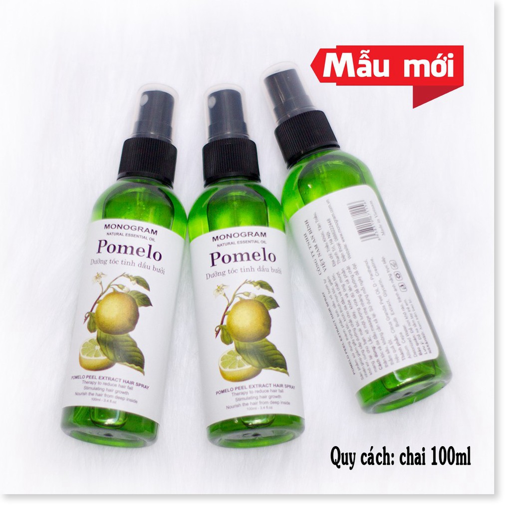 [CaoMALL] - Bộ 3 chai Xịt dưỡng tóc Tinh Dầu Bưởi trị rụng tóc Pomelo (100ml x 3)