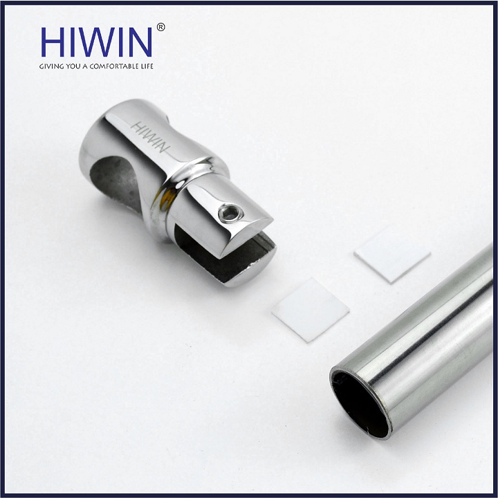 Kẹp kính trên  phòng tắm kính inox 304 mặt gương dùng cho ống phi 25 HIWIN SB-611