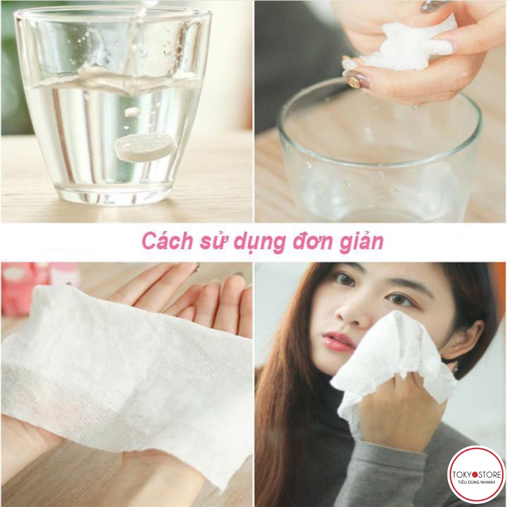 Khăn Giấy Nén Dạng Viên Kẹo Cao Cấp [TK046]
