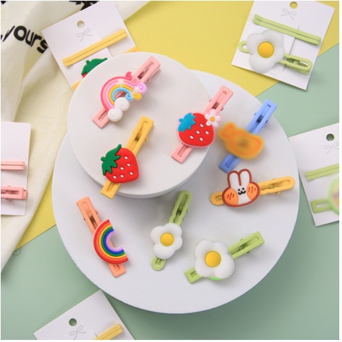 Kẹp tóc mỏ vịt hoạt hình dễ thương  Clovershop68